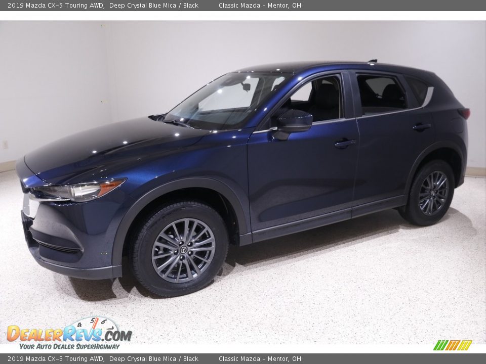 2019 Mazda CX-5 Touring AWD Deep Crystal Blue Mica / Black Photo #3