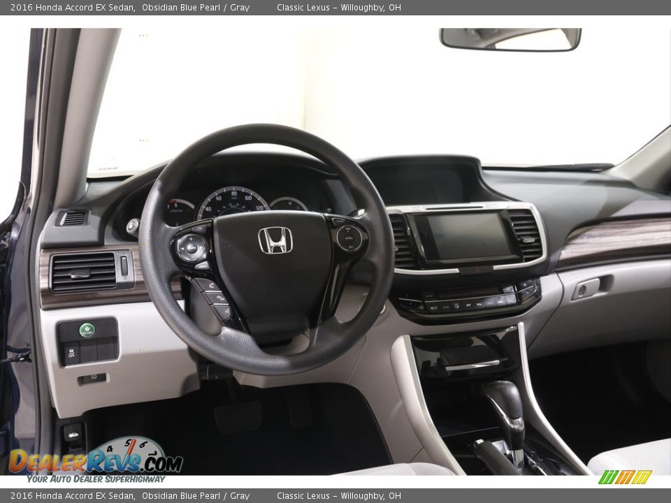 2016 Honda Accord EX Sedan Obsidian Blue Pearl / Gray Photo #6