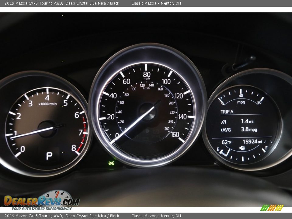 2019 Mazda CX-5 Touring AWD Deep Crystal Blue Mica / Black Photo #8