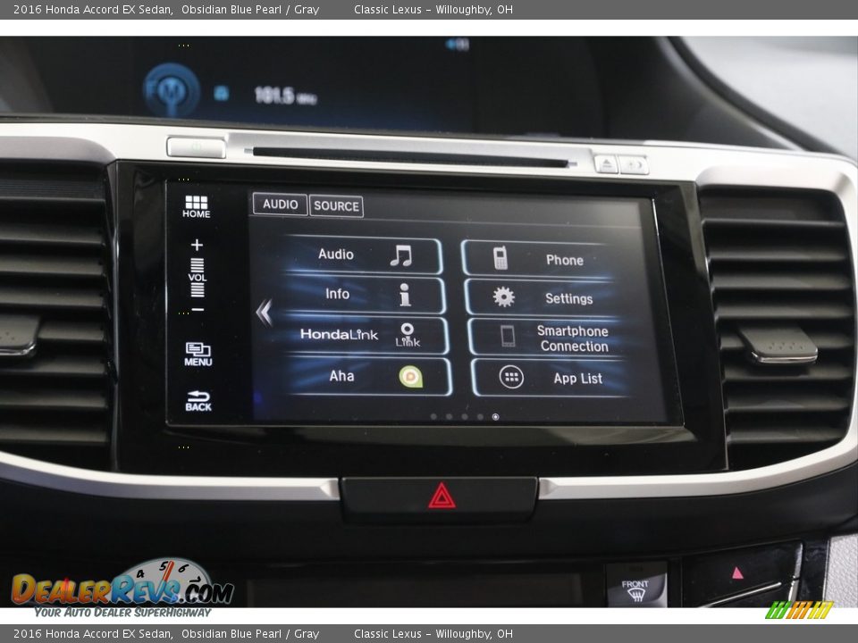 2016 Honda Accord EX Sedan Obsidian Blue Pearl / Gray Photo #13