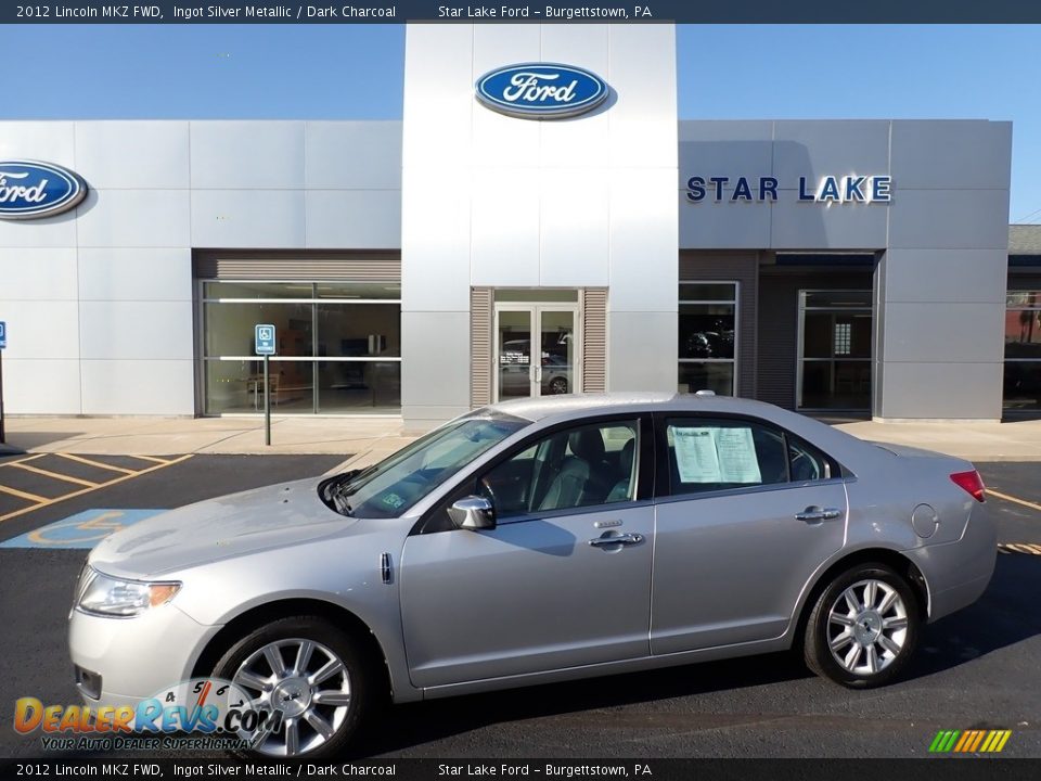 2012 Lincoln MKZ FWD Ingot Silver Metallic / Dark Charcoal Photo #1