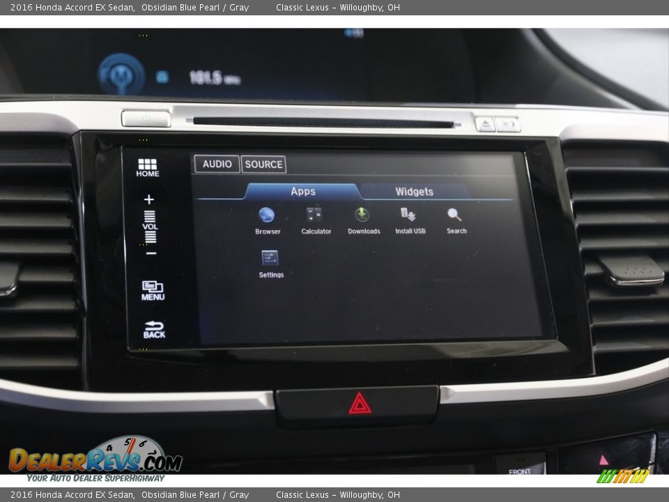 2016 Honda Accord EX Sedan Obsidian Blue Pearl / Gray Photo #16