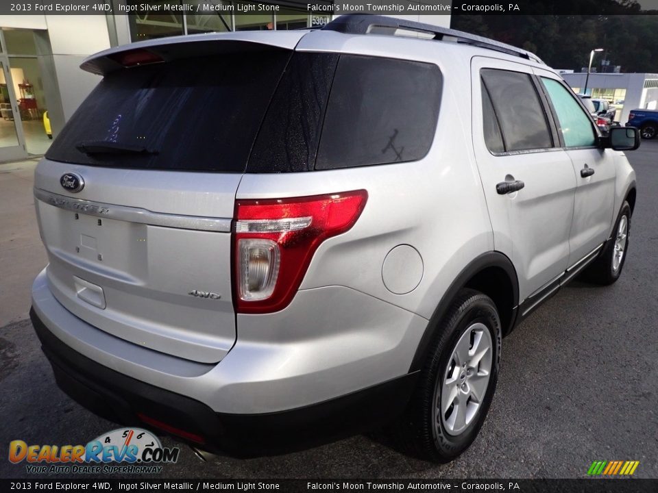 2013 Ford Explorer 4WD Ingot Silver Metallic / Medium Light Stone Photo #2