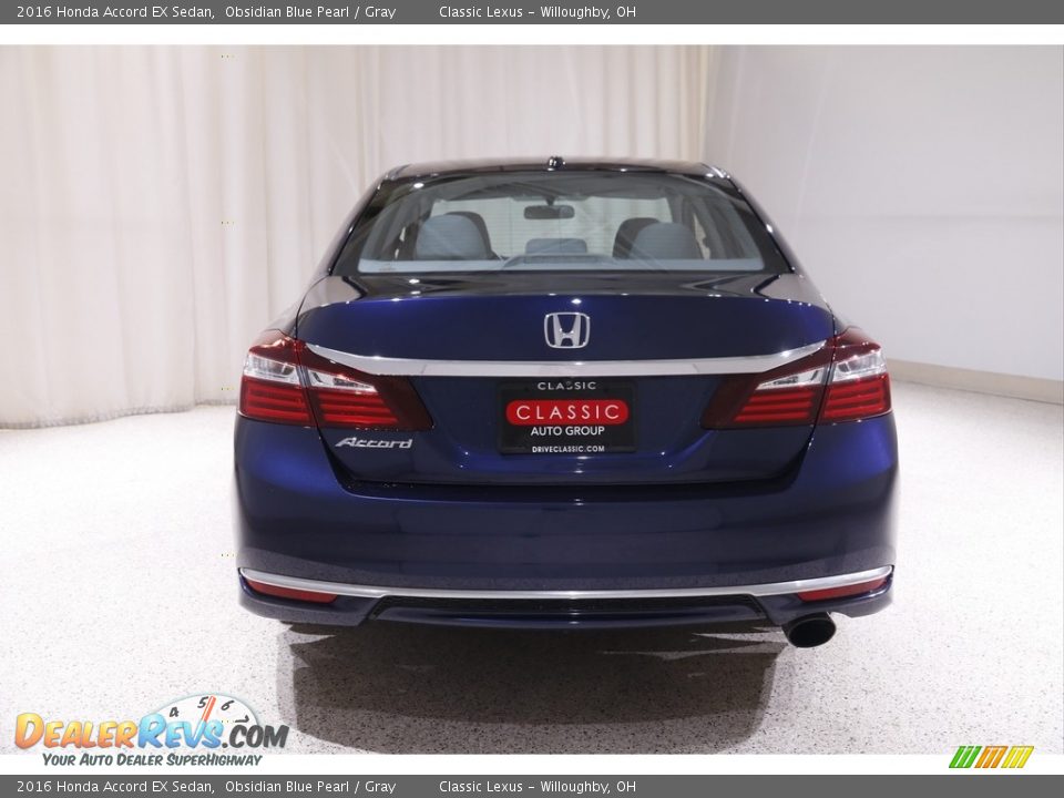 2016 Honda Accord EX Sedan Obsidian Blue Pearl / Gray Photo #23