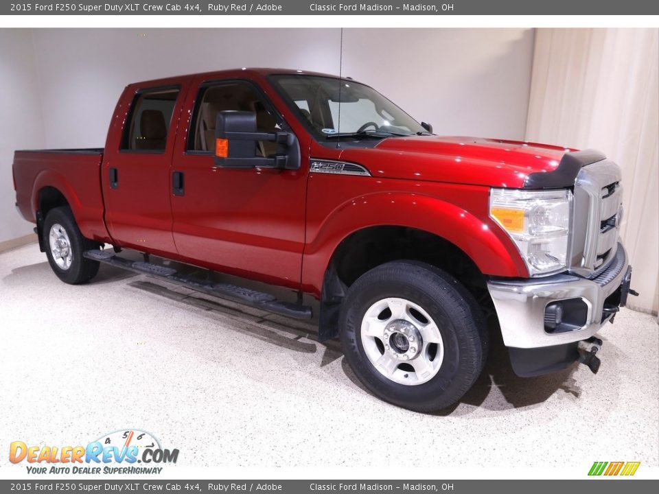 2015 Ford F250 Super Duty XLT Crew Cab 4x4 Ruby Red / Adobe Photo #1