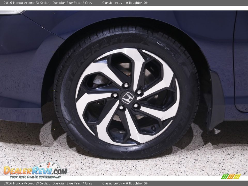 2016 Honda Accord EX Sedan Obsidian Blue Pearl / Gray Photo #25