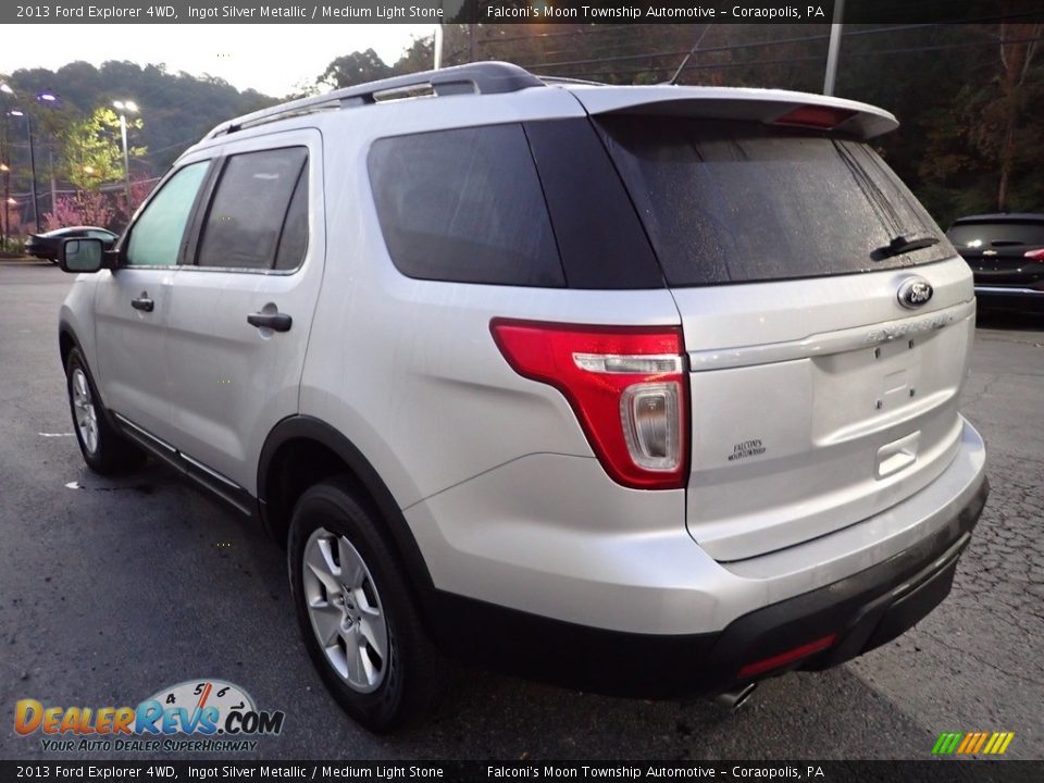 2013 Ford Explorer 4WD Ingot Silver Metallic / Medium Light Stone Photo #5