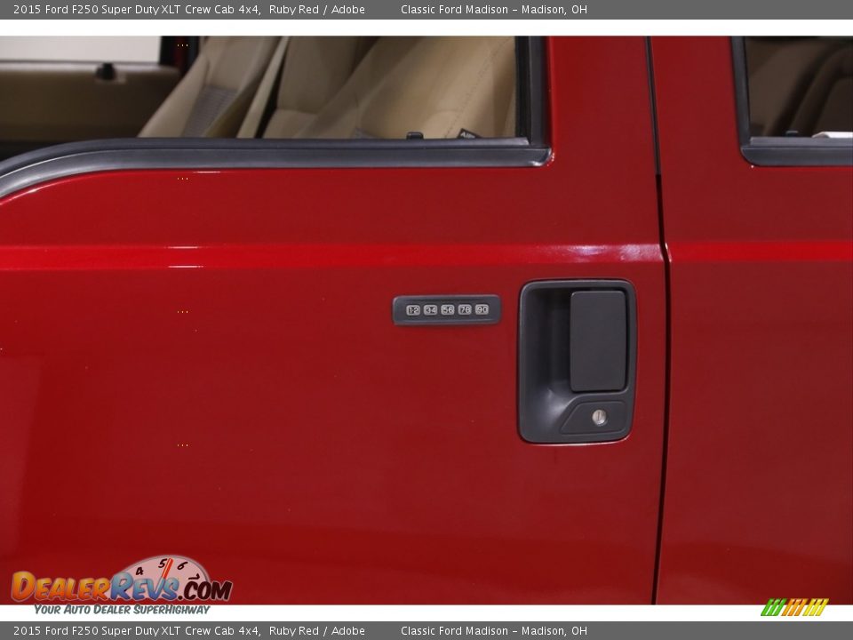 2015 Ford F250 Super Duty XLT Crew Cab 4x4 Ruby Red / Adobe Photo #4