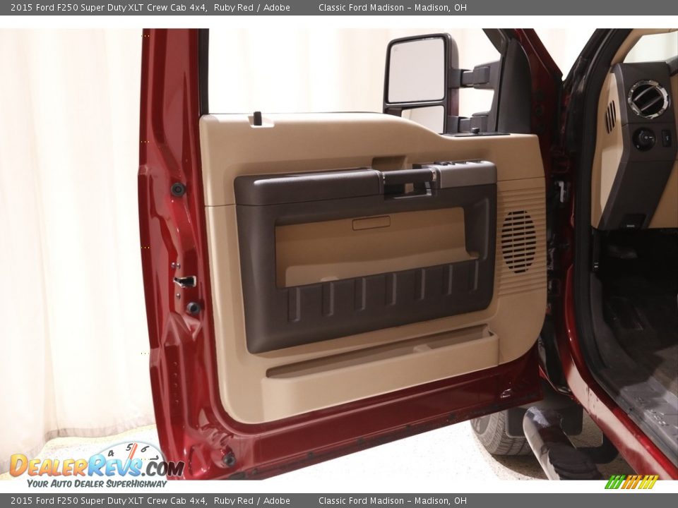2015 Ford F250 Super Duty XLT Crew Cab 4x4 Ruby Red / Adobe Photo #5