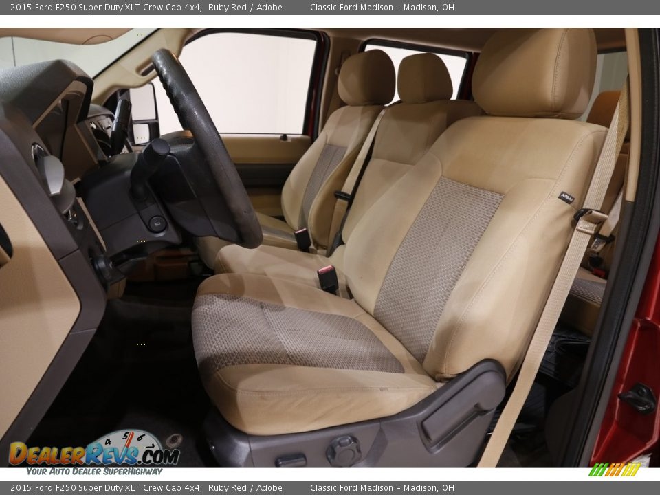 2015 Ford F250 Super Duty XLT Crew Cab 4x4 Ruby Red / Adobe Photo #6