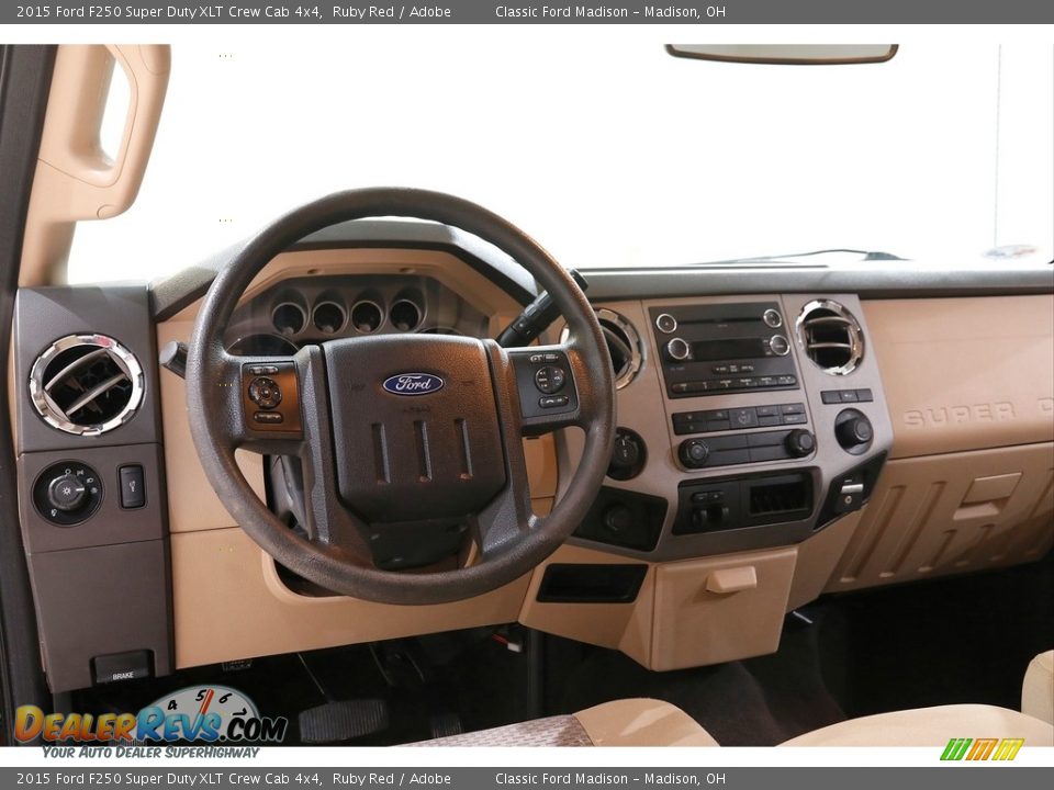2015 Ford F250 Super Duty XLT Crew Cab 4x4 Ruby Red / Adobe Photo #7