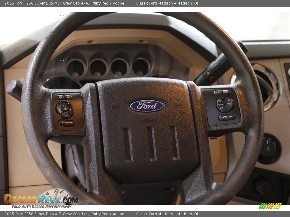 2015 Ford F250 Super Duty XLT Crew Cab 4x4 Ruby Red / Adobe Photo #8