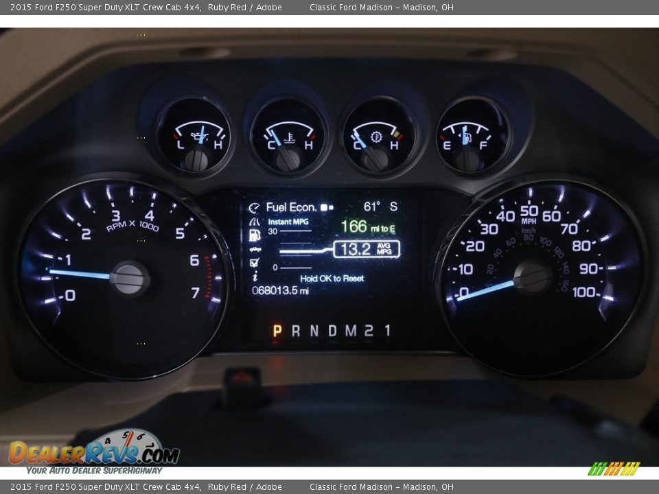 2015 Ford F250 Super Duty XLT Crew Cab 4x4 Ruby Red / Adobe Photo #9