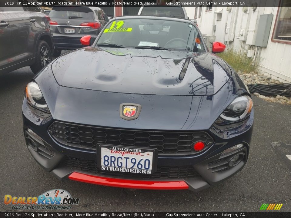 2019 Fiat 124 Spider Abarth Roadster Mare Blue Metallic / Rosso/Nero (Red/Black) Photo #2