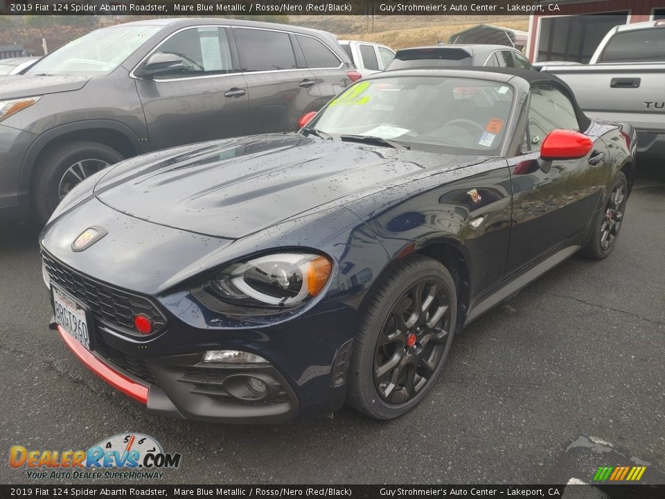 2019 Fiat 124 Spider Abarth Roadster Mare Blue Metallic / Rosso/Nero (Red/Black) Photo #3