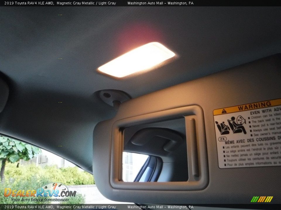 2019 Toyota RAV4 XLE AWD Magnetic Gray Metallic / Light Gray Photo #27
