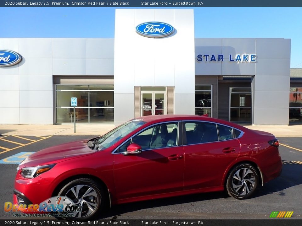 2020 Subaru Legacy 2.5i Premium Crimson Red Pearl / Slate Black Photo #1