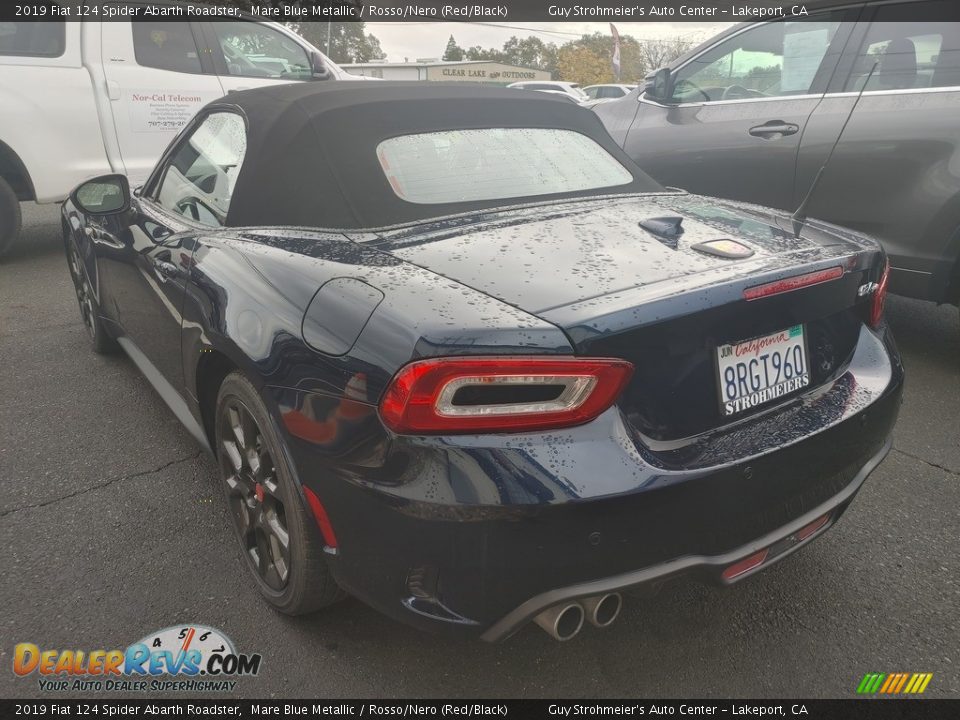 2019 Fiat 124 Spider Abarth Roadster Mare Blue Metallic / Rosso/Nero (Red/Black) Photo #8