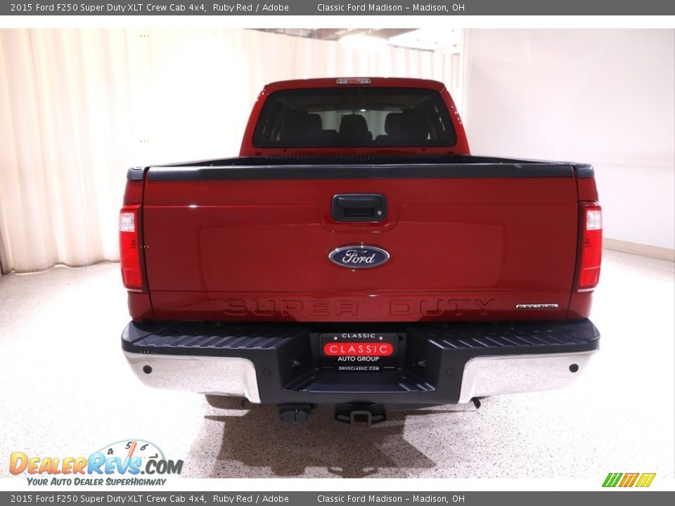 2015 Ford F250 Super Duty XLT Crew Cab 4x4 Ruby Red / Adobe Photo #17
