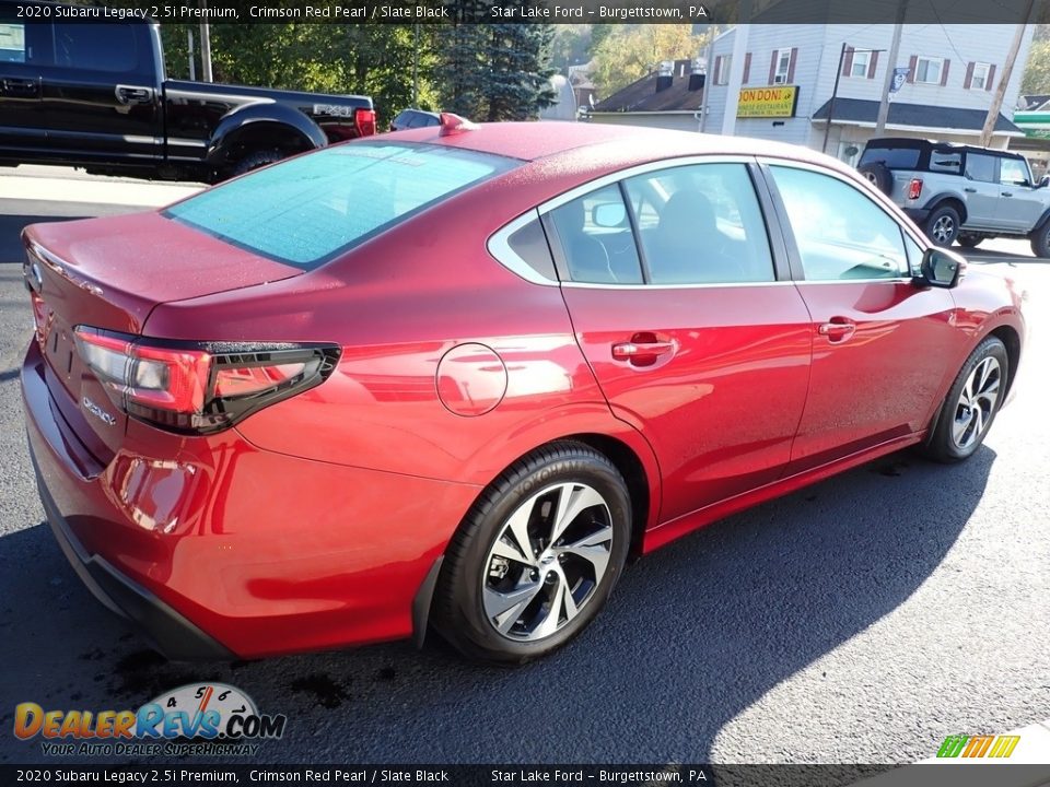 2020 Subaru Legacy 2.5i Premium Crimson Red Pearl / Slate Black Photo #6