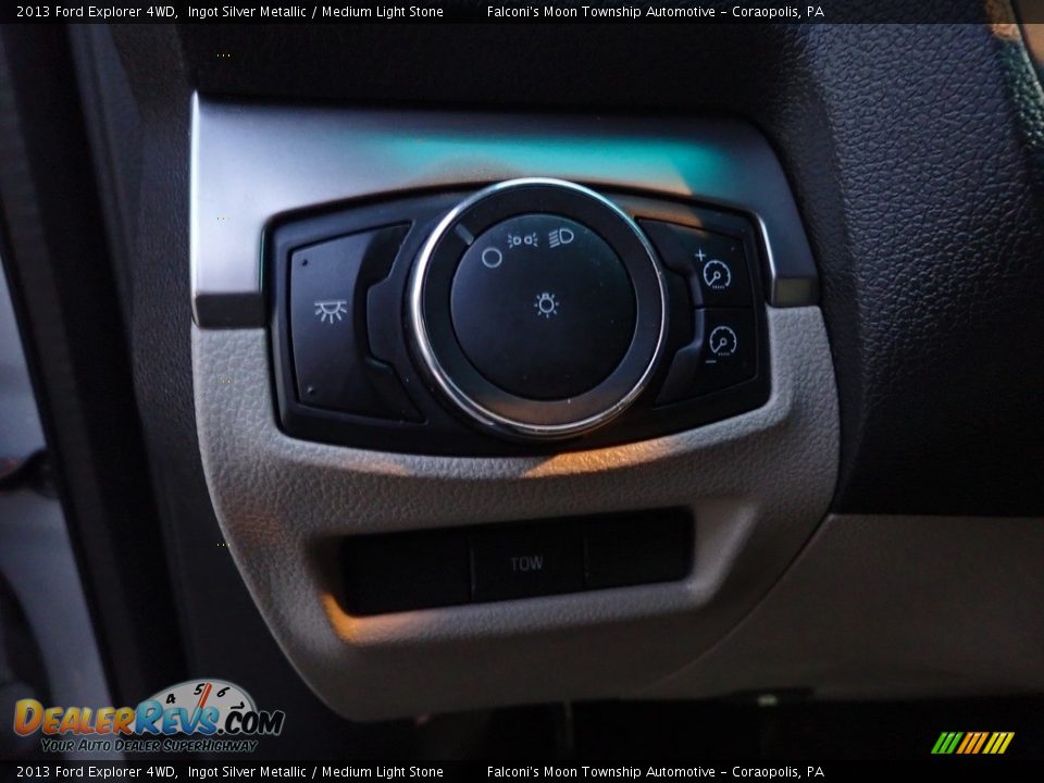 2013 Ford Explorer 4WD Ingot Silver Metallic / Medium Light Stone Photo #25