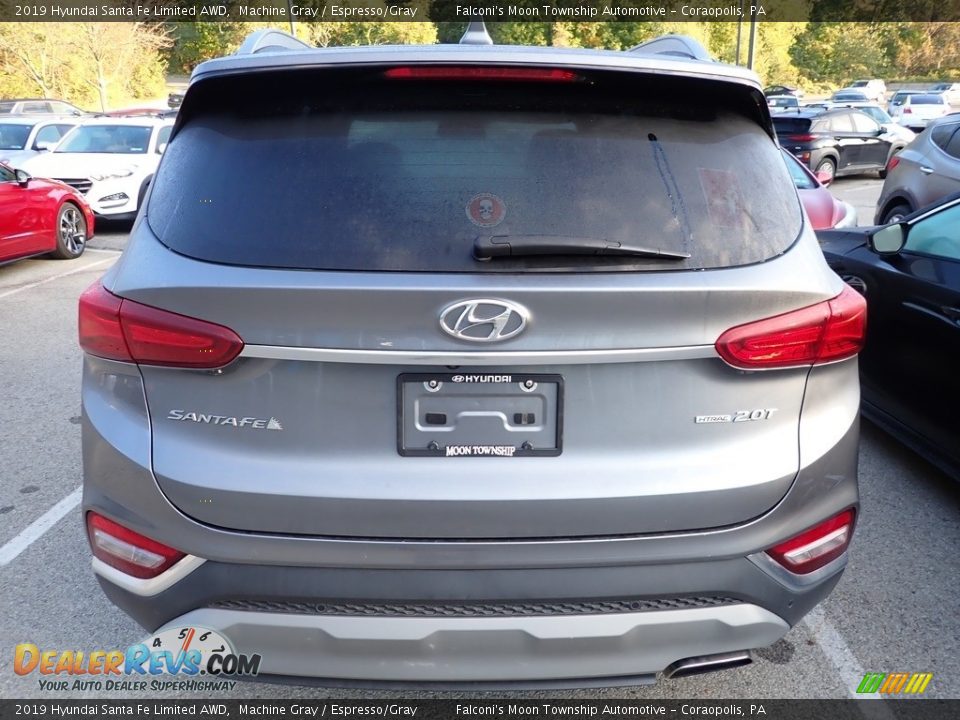 2019 Hyundai Santa Fe Limited AWD Machine Gray / Espresso/Gray Photo #3