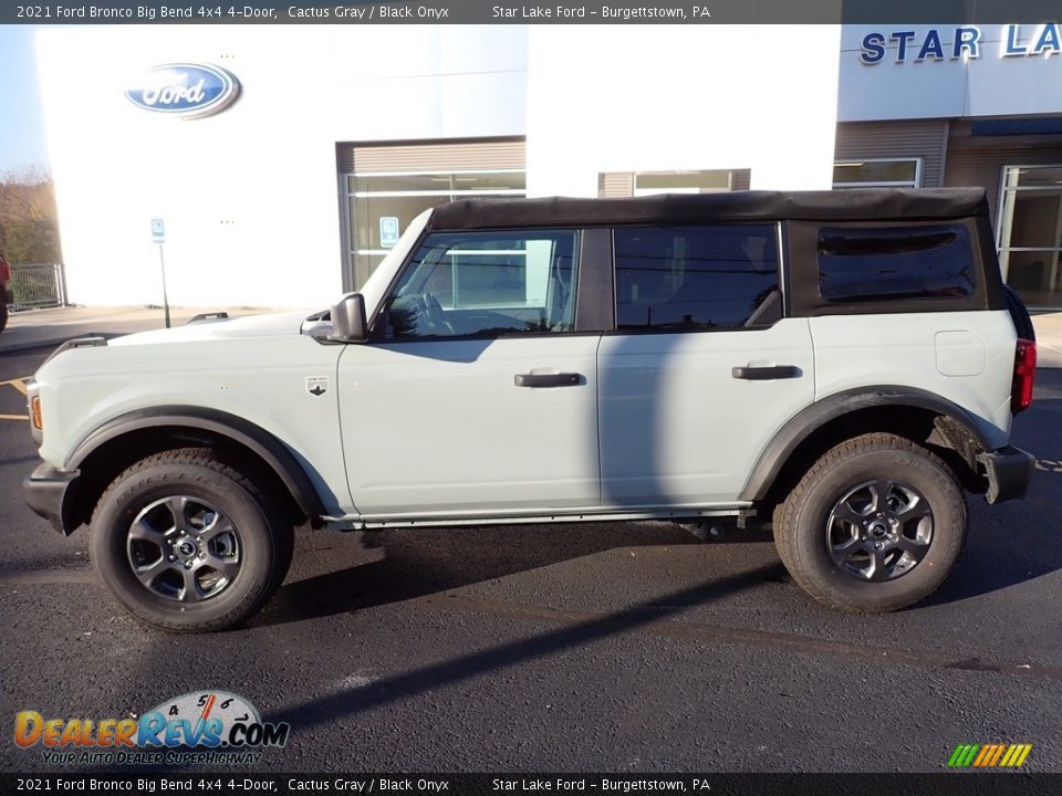 2021 Ford Bronco Big Bend 4x4 4-Door Cactus Gray / Black Onyx Photo #2