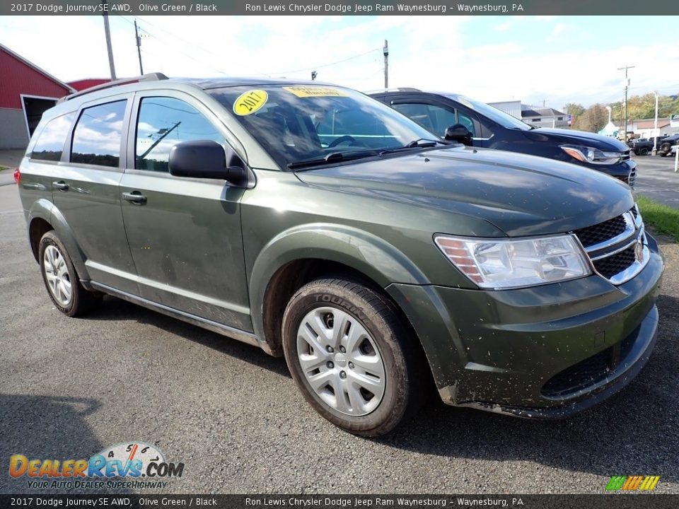 2017 Dodge Journey SE AWD Olive Green / Black Photo #4