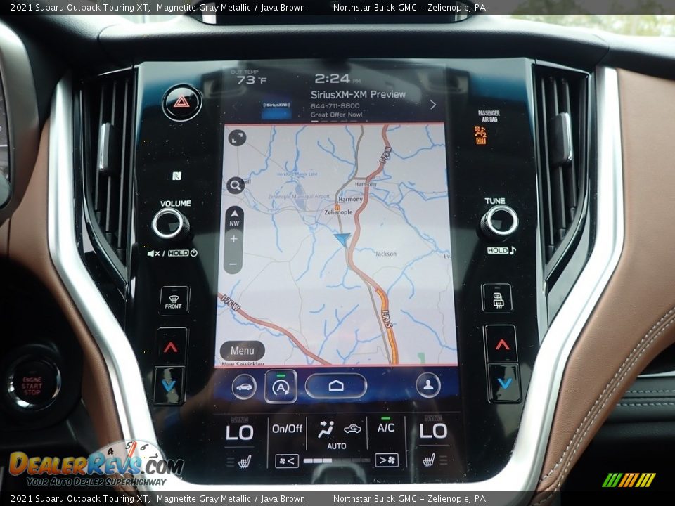 2021 Subaru Outback Touring XT Magnetite Gray Metallic / Java Brown Photo #22
