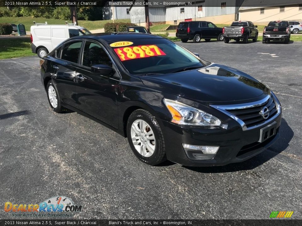 2013 Nissan Altima 2.5 S Super Black / Charcoal Photo #4