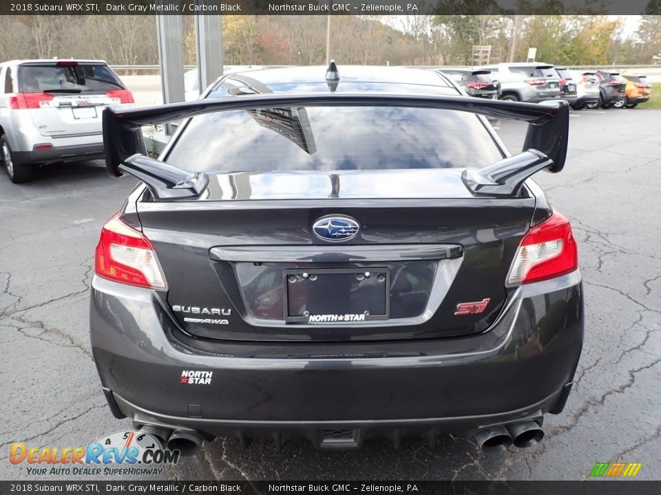 2018 Subaru WRX STI Dark Gray Metallic / Carbon Black Photo #9