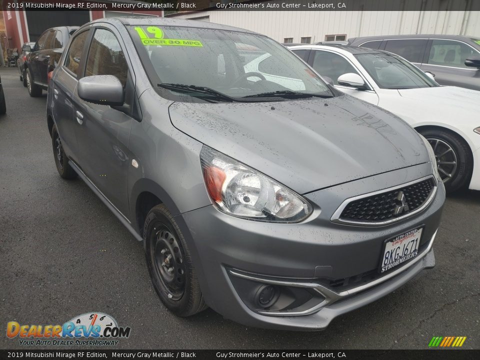 2019 Mitsubishi Mirage RF Edition Mercury Gray Metallic / Black Photo #1