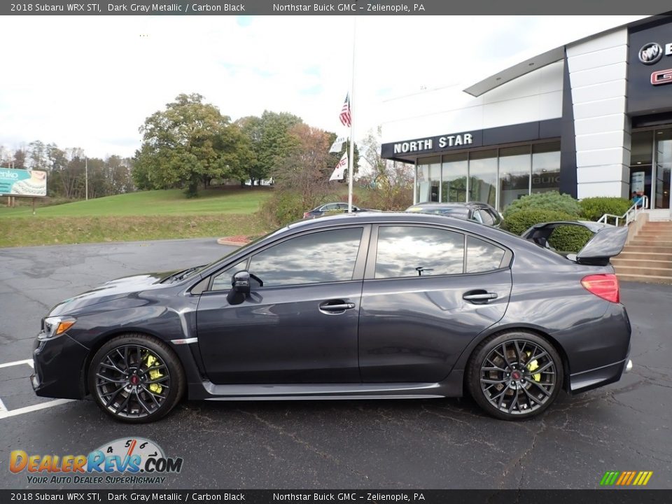 2018 Subaru WRX STI Dark Gray Metallic / Carbon Black Photo #12