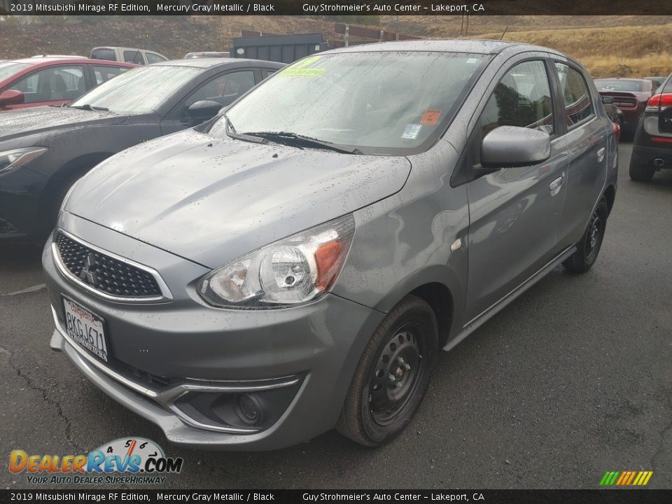 2019 Mitsubishi Mirage RF Edition Mercury Gray Metallic / Black Photo #3