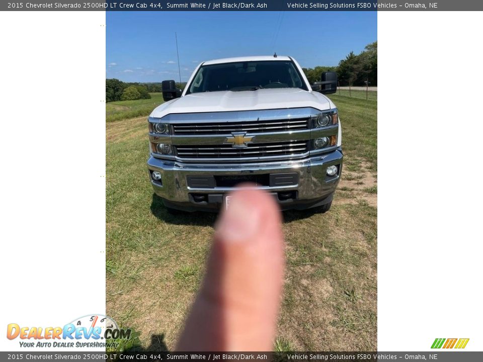 2015 Chevrolet Silverado 2500HD LT Crew Cab 4x4 Summit White / Jet Black/Dark Ash Photo #3