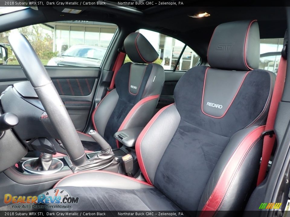 Carbon Black Interior - 2018 Subaru WRX STI Photo #16