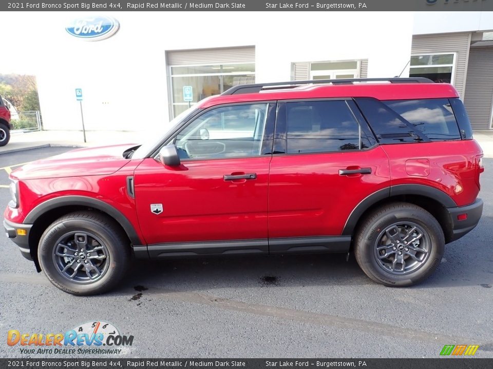 Rapid Red Metallic 2021 Ford Bronco Sport Big Bend 4x4 Photo #2