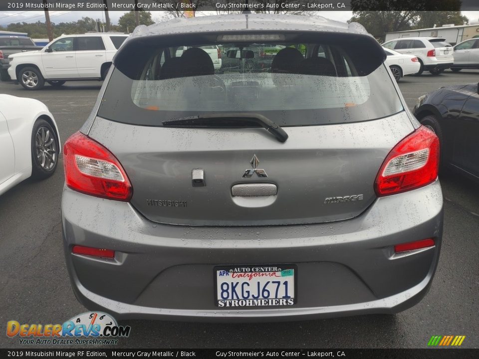 2019 Mitsubishi Mirage RF Edition Mercury Gray Metallic / Black Photo #9