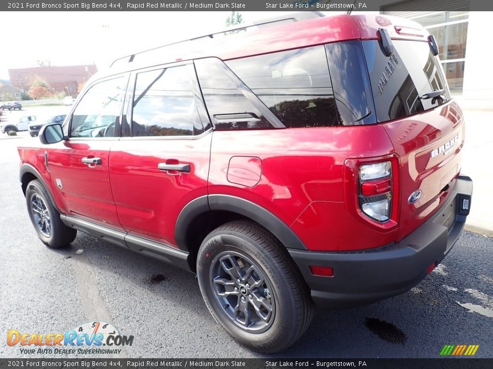 2021 Ford Bronco Sport Big Bend 4x4 Rapid Red Metallic / Medium Dark Slate Photo #3