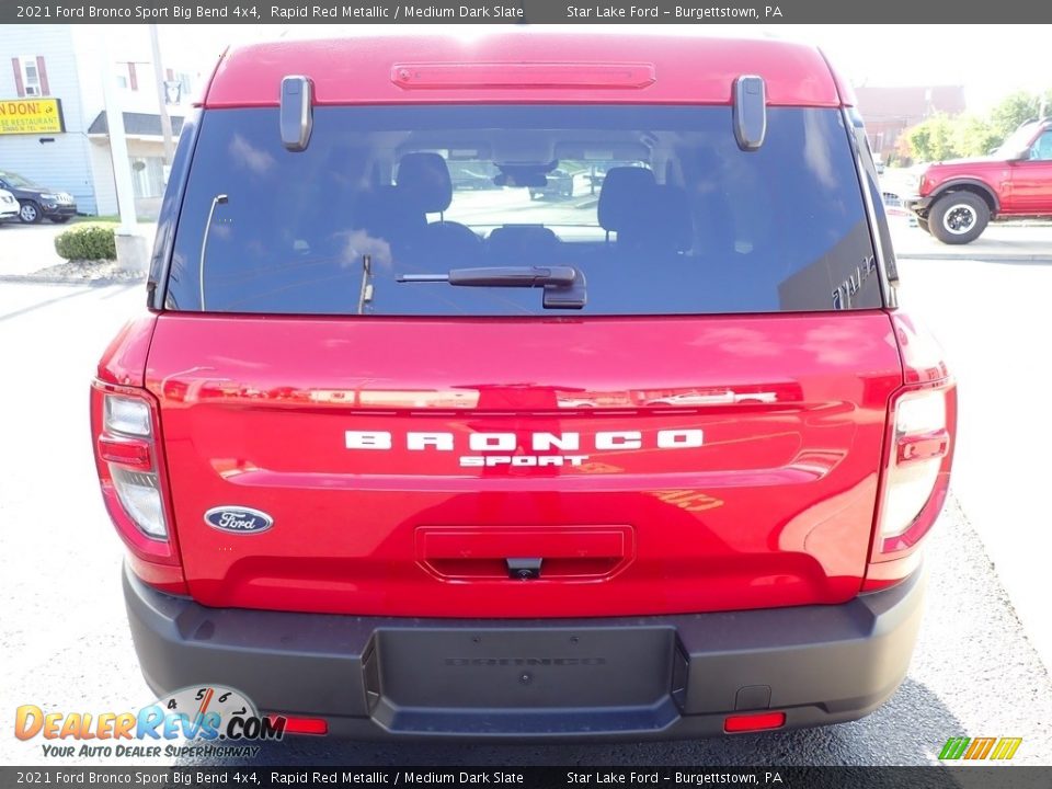 2021 Ford Bronco Sport Big Bend 4x4 Rapid Red Metallic / Medium Dark Slate Photo #4
