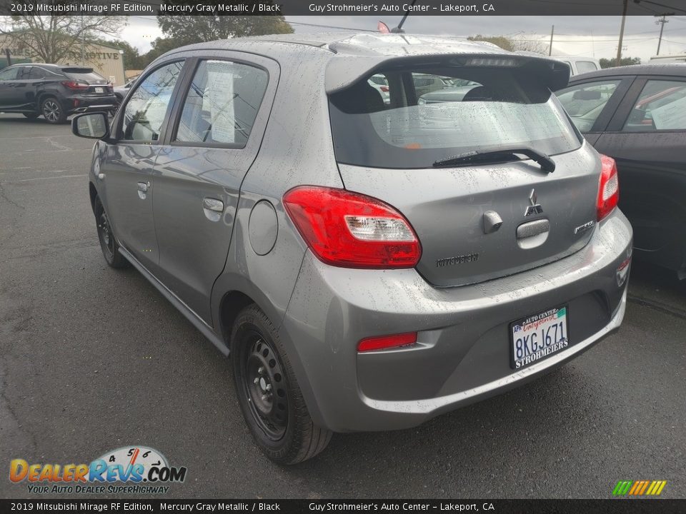 2019 Mitsubishi Mirage RF Edition Mercury Gray Metallic / Black Photo #10