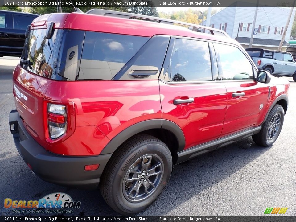 2021 Ford Bronco Sport Big Bend 4x4 Rapid Red Metallic / Medium Dark Slate Photo #6