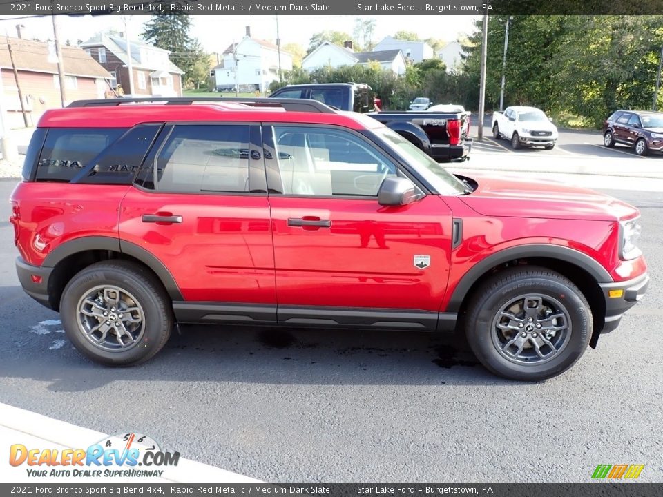 Rapid Red Metallic 2021 Ford Bronco Sport Big Bend 4x4 Photo #7