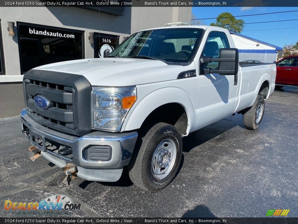 2014 Ford F250 Super Duty XL Regular Cab 4x4 Oxford White / Steel Photo #2