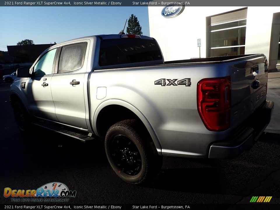 2021 Ford Ranger XLT SuperCrew 4x4 Iconic Silver Metallic / Ebony Photo #3