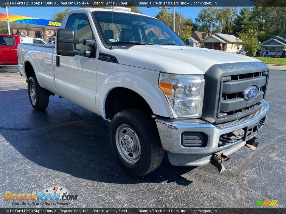 2014 Ford F250 Super Duty XL Regular Cab 4x4 Oxford White / Steel Photo #4