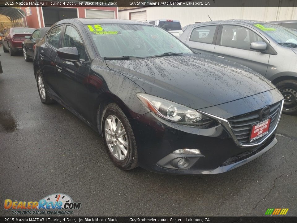 2015 Mazda MAZDA3 i Touring 4 Door Jet Black Mica / Black Photo #1