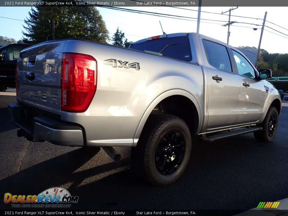 2021 Ford Ranger XLT SuperCrew 4x4 Iconic Silver Metallic / Ebony Photo #6