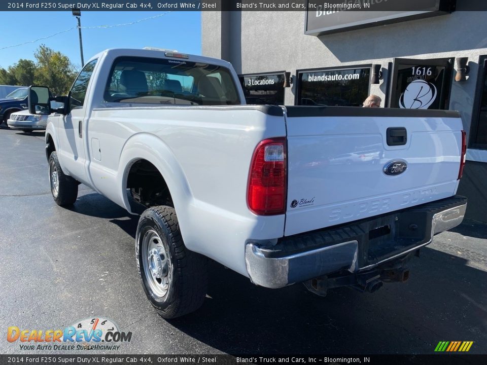 2014 Ford F250 Super Duty XL Regular Cab 4x4 Oxford White / Steel Photo #7