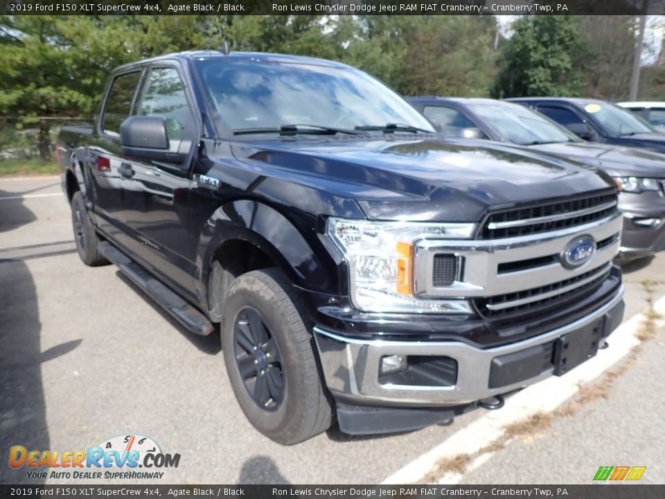 2019 Ford F150 XLT SuperCrew 4x4 Agate Black / Black Photo #2